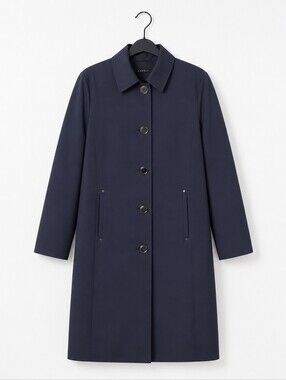 Kenneth Cole Black Trench Coat Women's Large